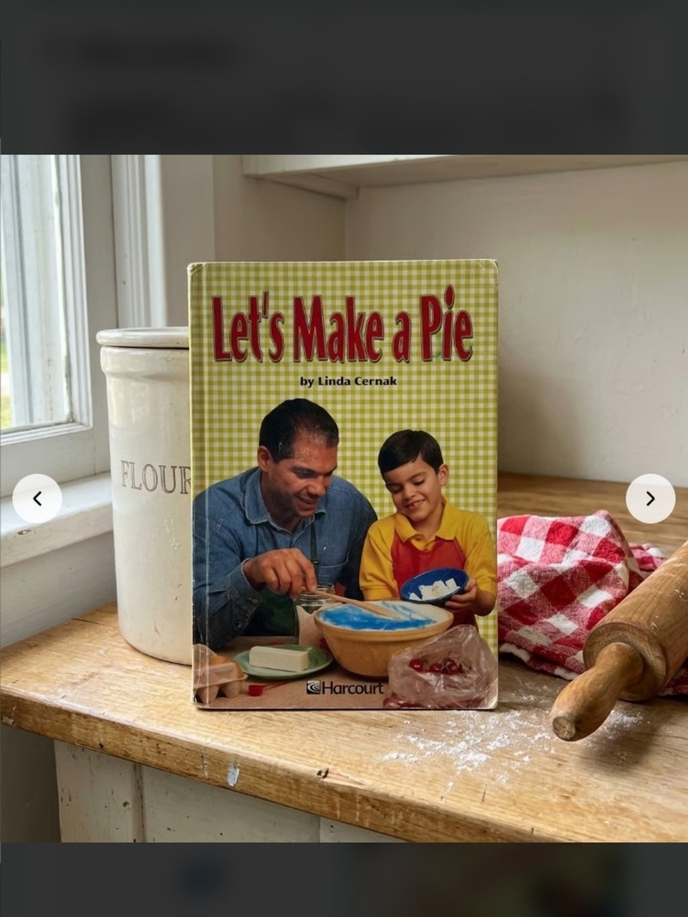 Let’s Make a Pie by Linda Cernak — Yellow Cover Home Accent Book